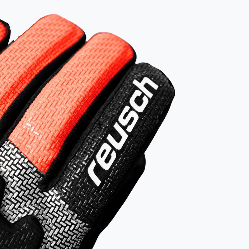 Rękawice narciarskie dziecięce Reusch Worldcup Warrior Prime R-Tex XT black/silver/fluo red 7