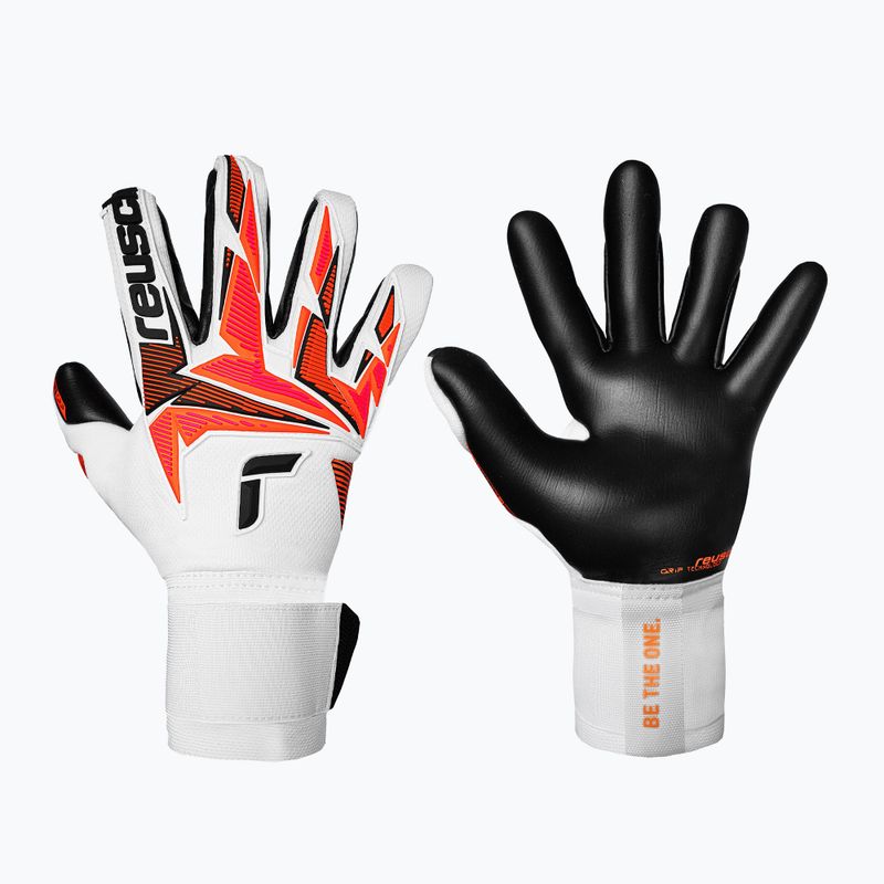 Rękawice bramkarskie Reusch Attrakt Freegel Gold X white/shocking orange/black