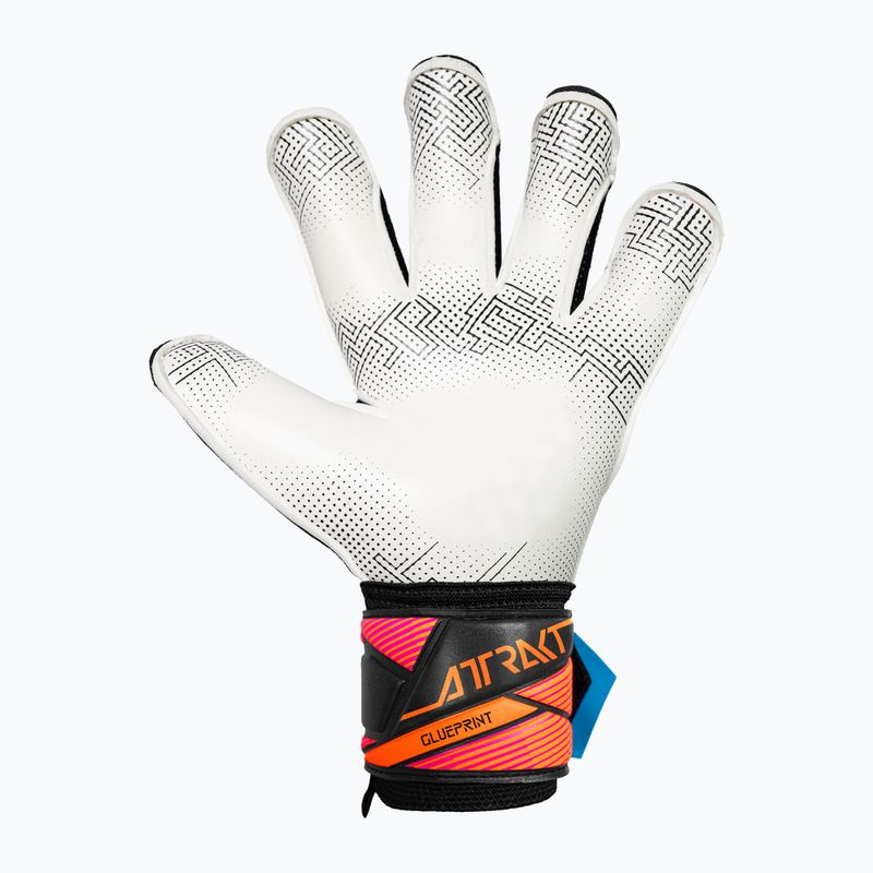Rękawice bramkarskie Reusch Attrakt Advance Evolution Glueprint black/aqua blue/shocking orange 3