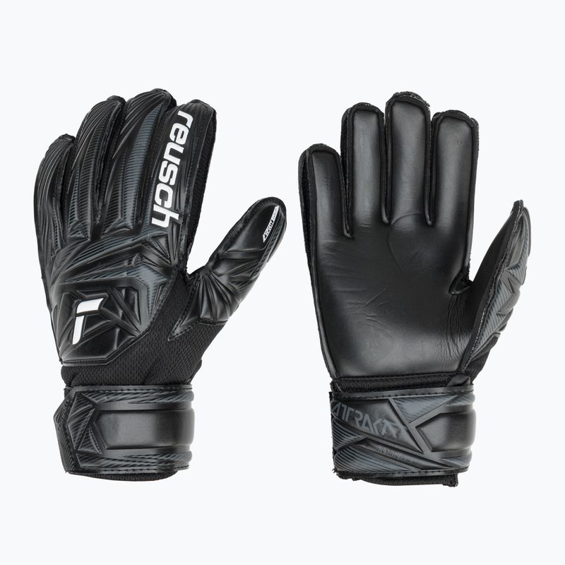 Rękawice bramkarskie dziecięce Reusch Attrakt Infinity Junior black