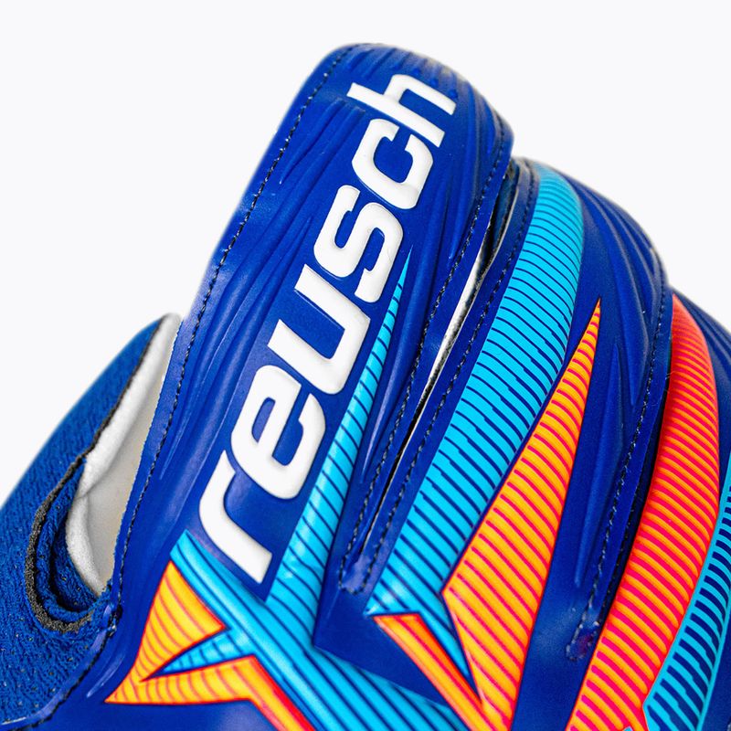 Rękawice bramkarskie Reusch Attrakt Solid sharp blue/white/shocking orange 6