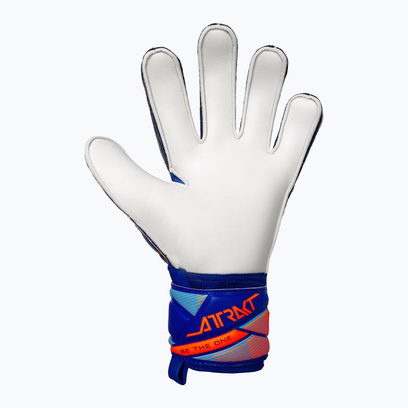 Rękawice bramkarskie Reusch Attrakt Solid sharp blue/shocking orange 3