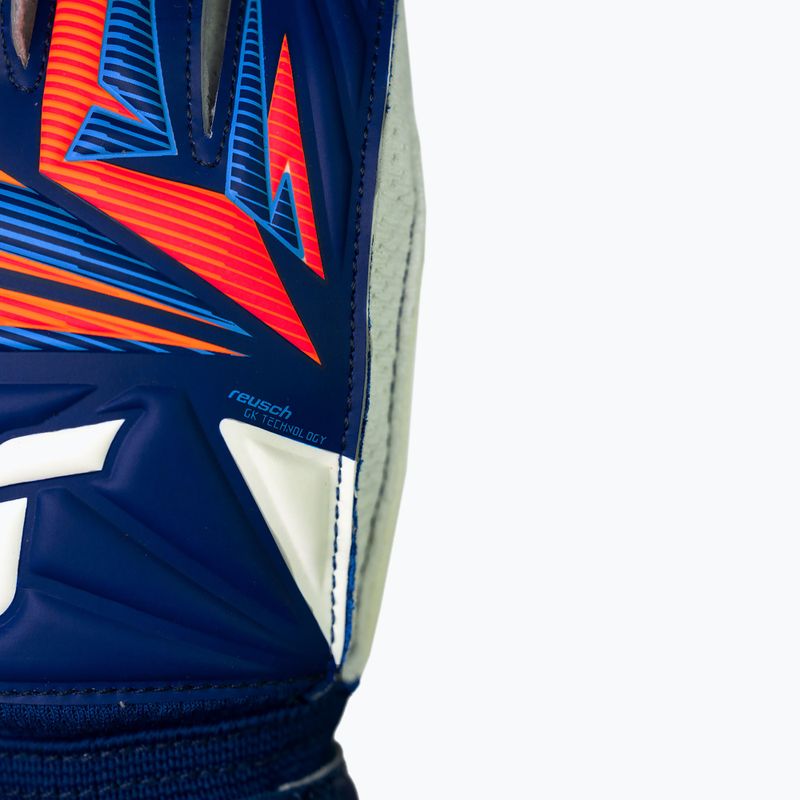 Rękawice bramkarskie dziecięce Reusch Attrakt Advance Junior sharp blue/white/shocking orange 6