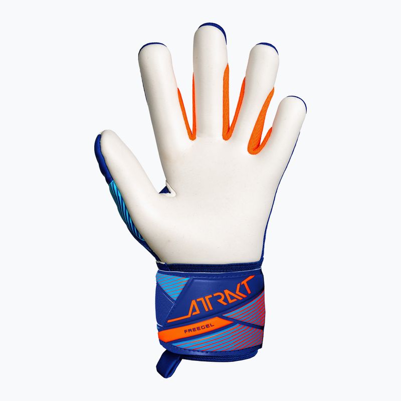 Rękawice bramkarskie dziecięce Reusch Attrakt Freegel Advance Junior sharp blue/shocking orange 3
