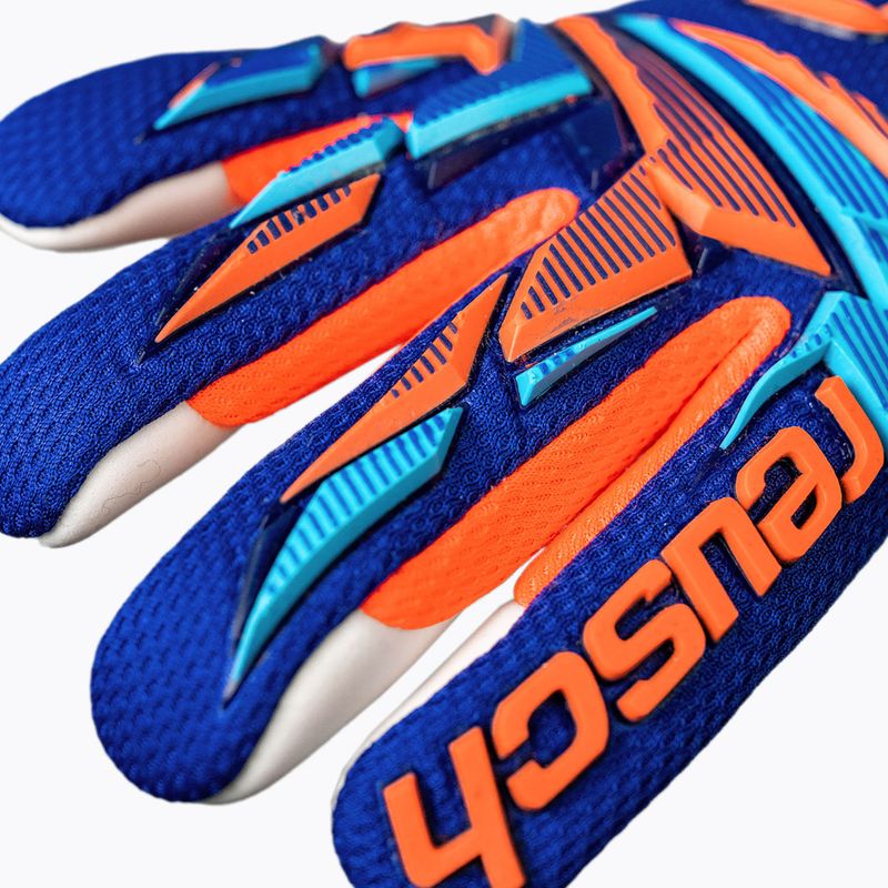 Rękawice bramkarskie dziecięce Reusch Attrakt Freegel Advance Junior sharp blue/shocking orange 7