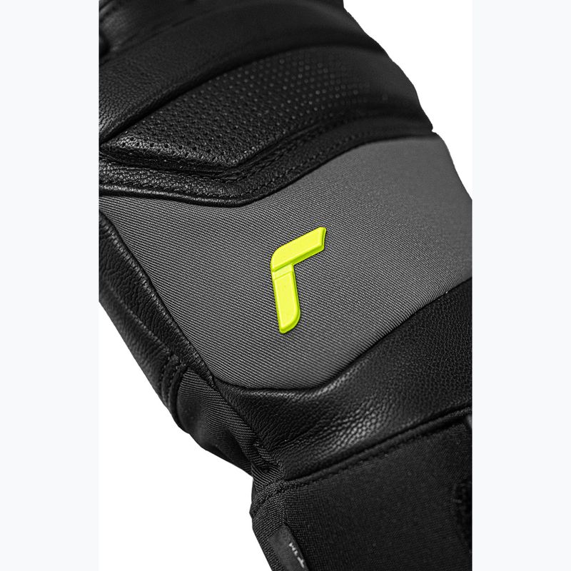 Rękawice narciarskie Reusch Profi SL black/dark granite/safety yellow 4