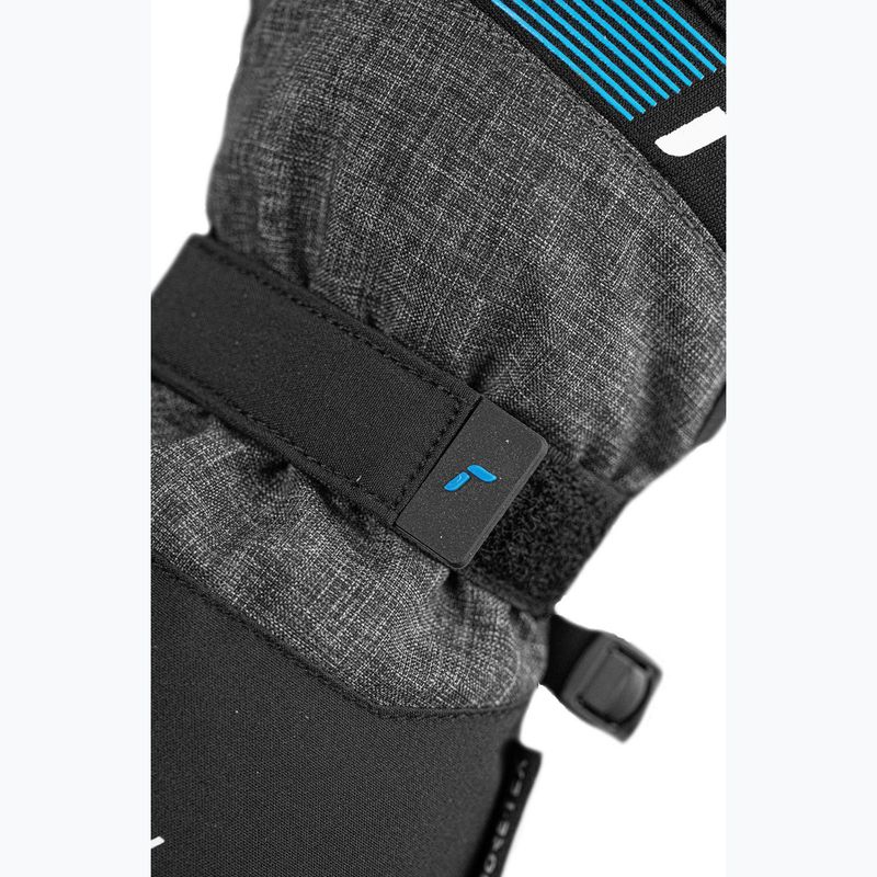 Rękawice narciarskie dziecięce Reusch Rocket GORE-TEX black/black melange/brilliant blue 5