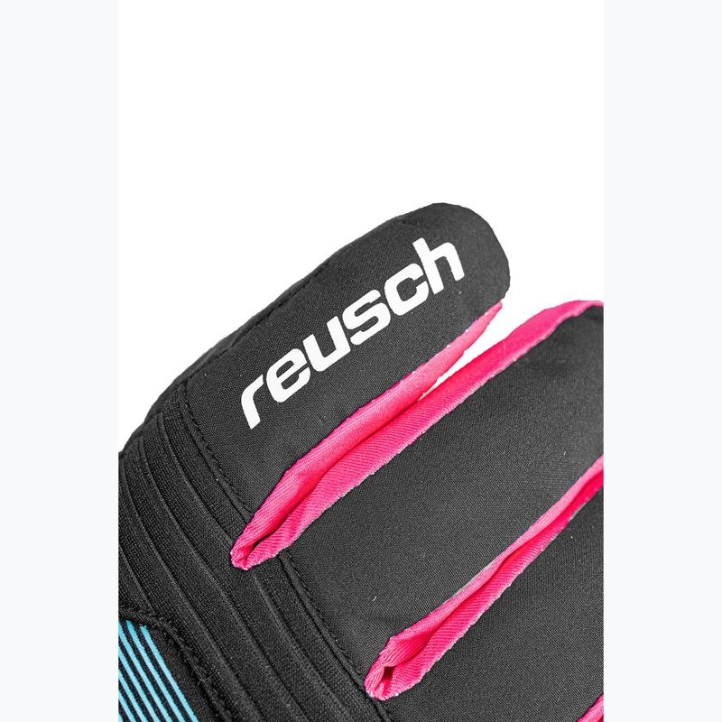Rękawice narciarskie dziecięce Reusch Rocket GORE-TEX black/black melange/pink glo 4