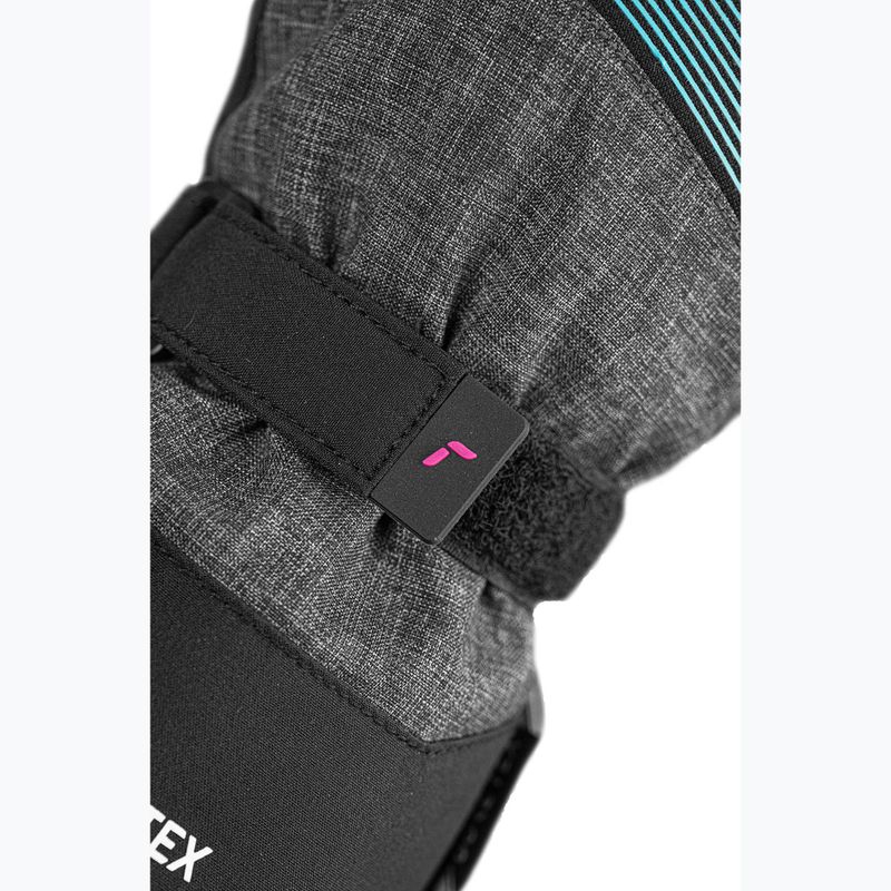 Rękawice narciarskie dziecięce Reusch Rocket GORE-TEX black/black melange/pink glo 6