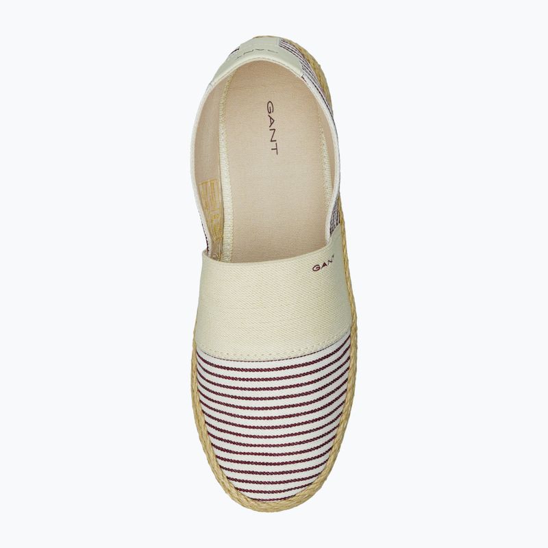Espadryle damskie GANT Raffiaville brown/cream 12