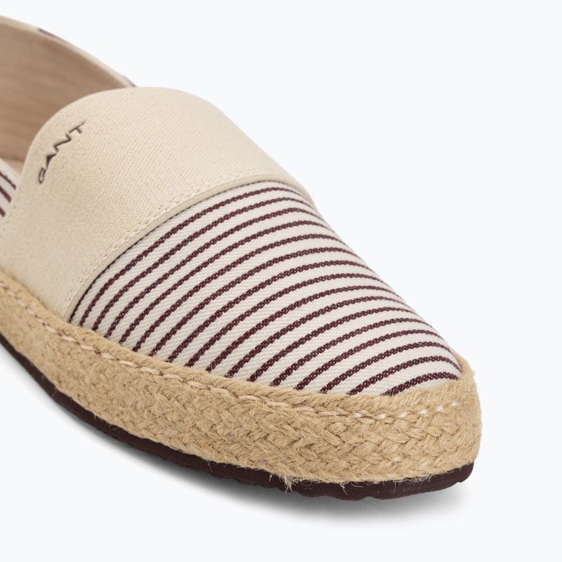 Espadryle damskie GANT Raffiaville brown/cream 7