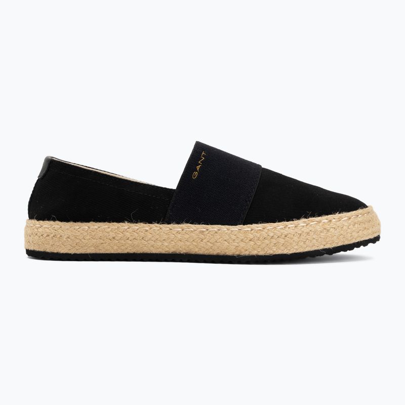 Espadryle damskie GANT Raffiaville black 2