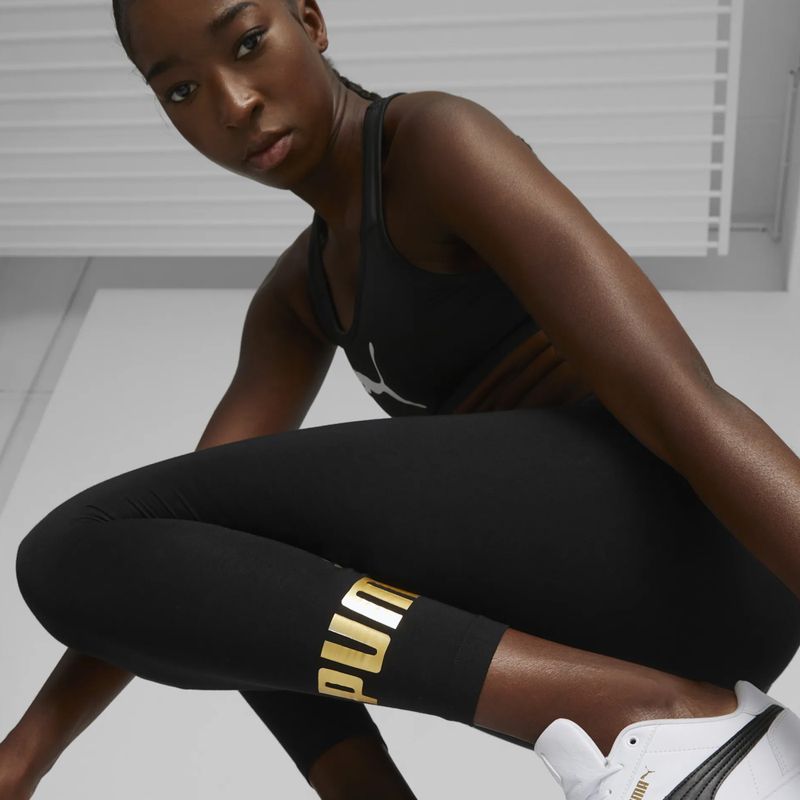 Legginsy damskie PUMA ESS+ Metallic puma black 5