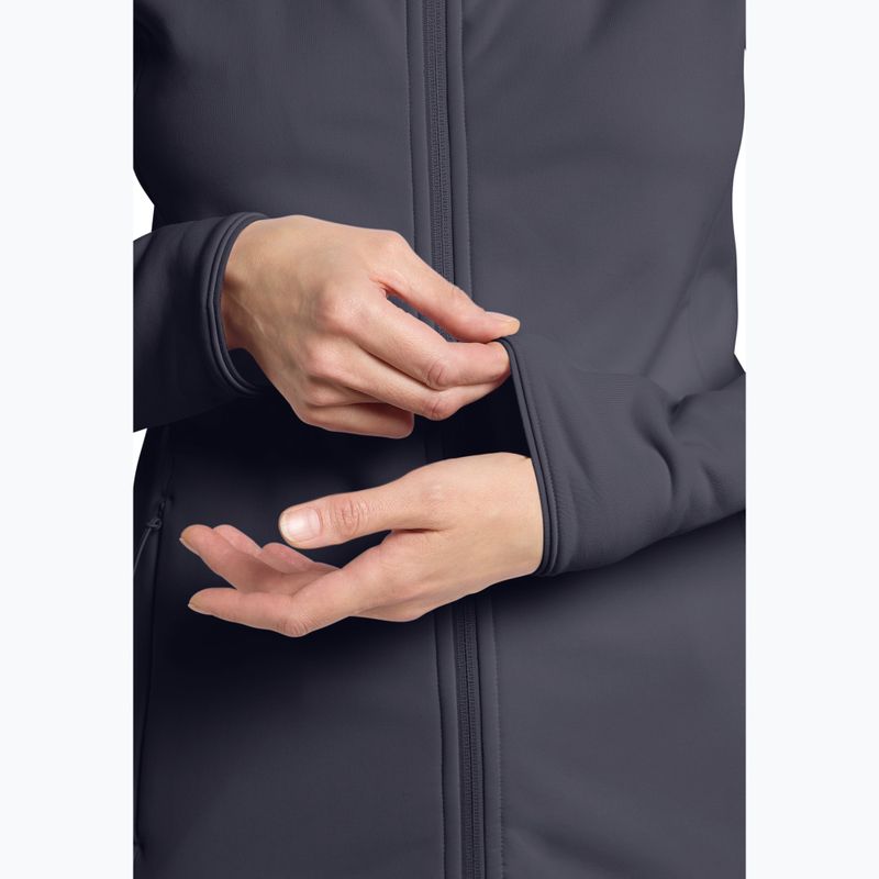 Bluza damska Jack Wolfskin Baiselberg Hooded FZ graphite 7