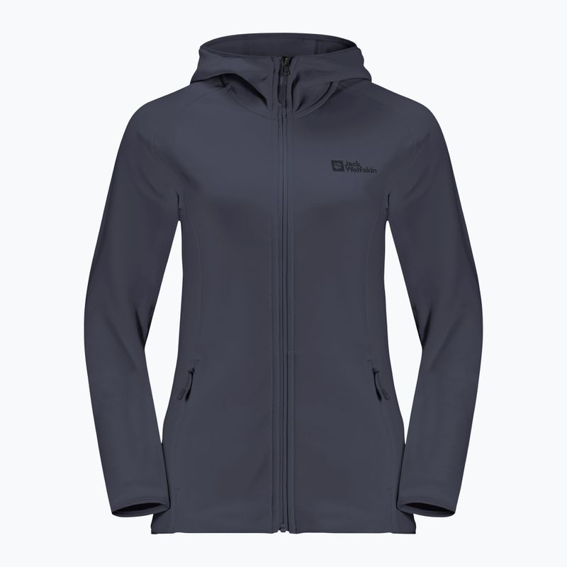 Bluza damska Jack Wolfskin Baiselberg Hooded FZ graphite 8