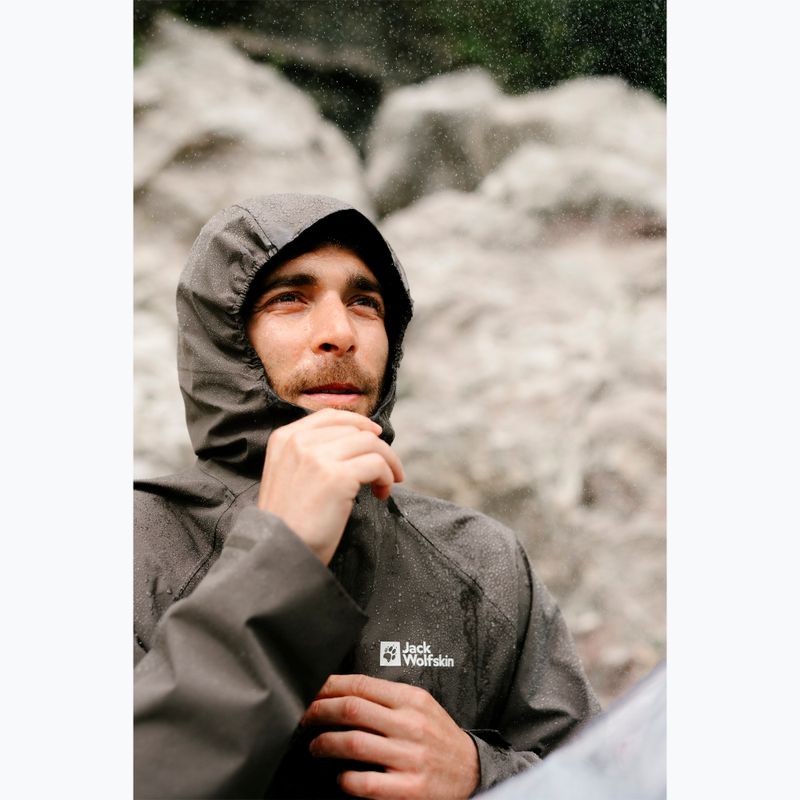 Kurtka przeciwdeszczowa męska Jack Wolfskin Prelight 2L Ins cold coffee 13