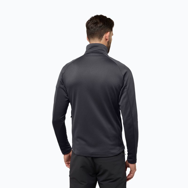 Bluza polarowa męska Jack Wolfskin Alpgrat phantom 2