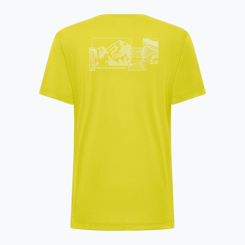 Koszulka trekkingowa męska Jack Wolfskin Vonnan Graphic explore chartreuse 6