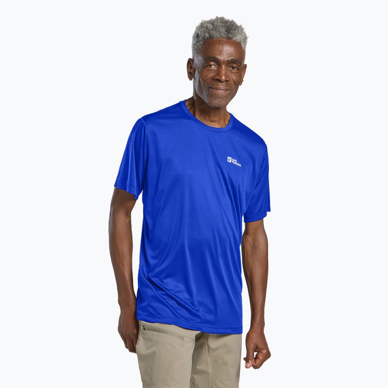 Koszulka trekkingowa męska Jack Wolfskin Tech T vibrant blue