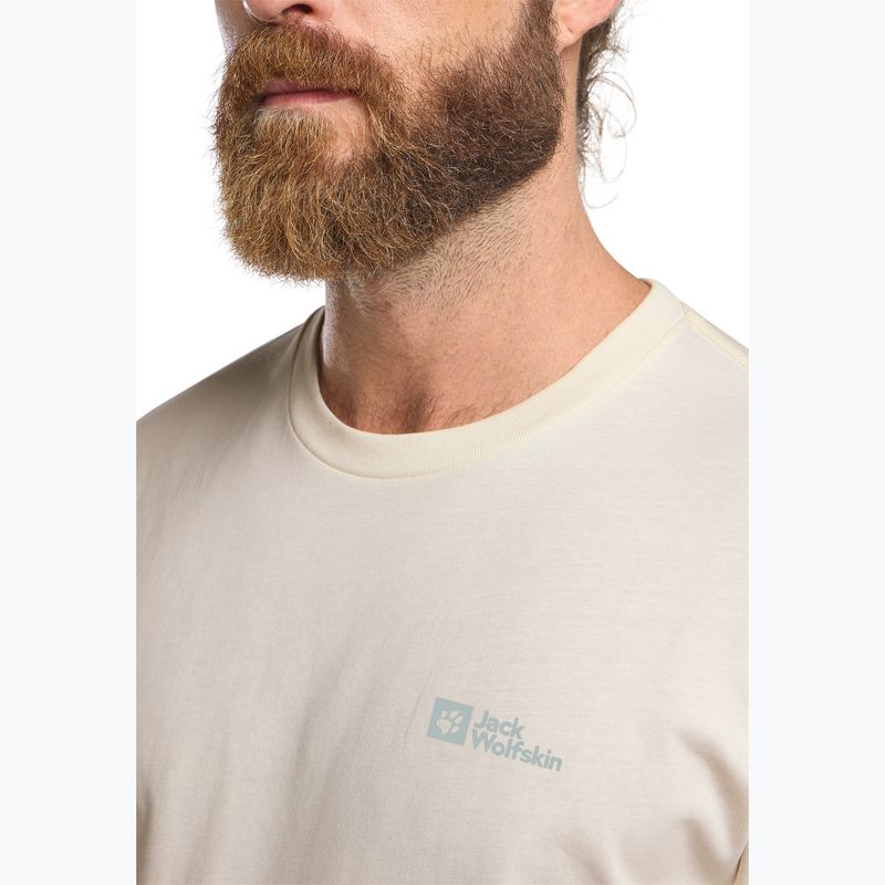 Koszulka męska Jack Wolfskin Essential cotton white 5