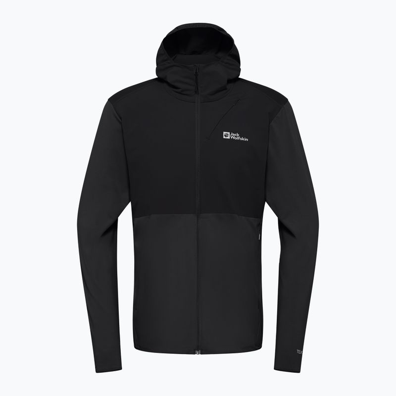 Bluza trekkingowa męska Jack Wolfskin Prelight Trail Hoody black 7