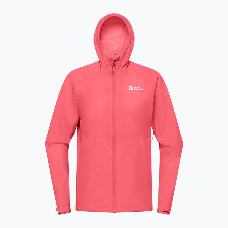 Kurtka przeciwdeszczowa damska Jack Wolfskin Prelight 2.5L LT sunset coral 8