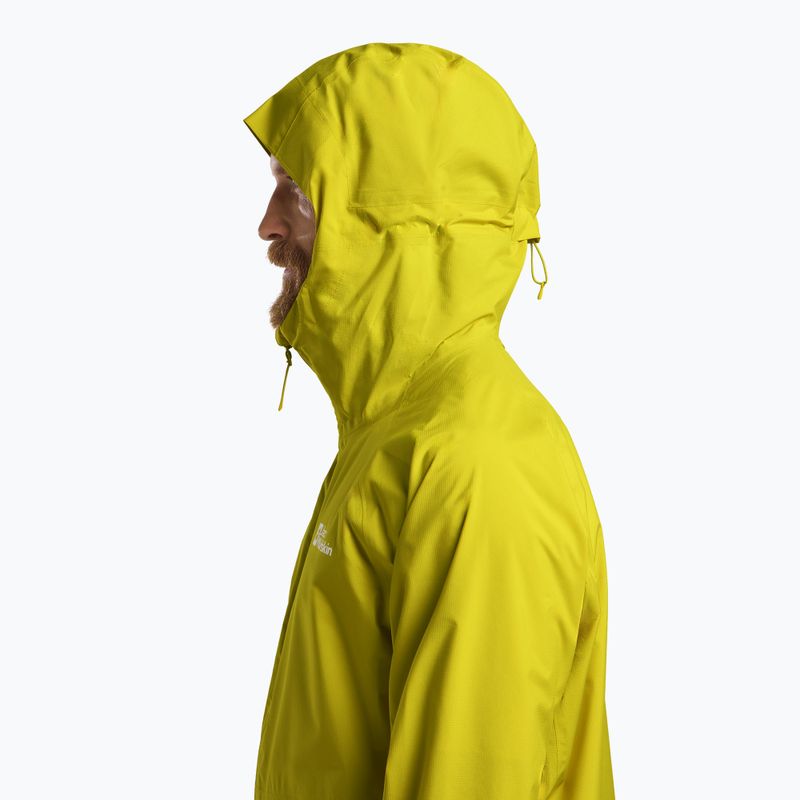 Kurtka przeciwdeszczowa męska Jack Wolfskin Prelight 2.5L LT chartreuse 4