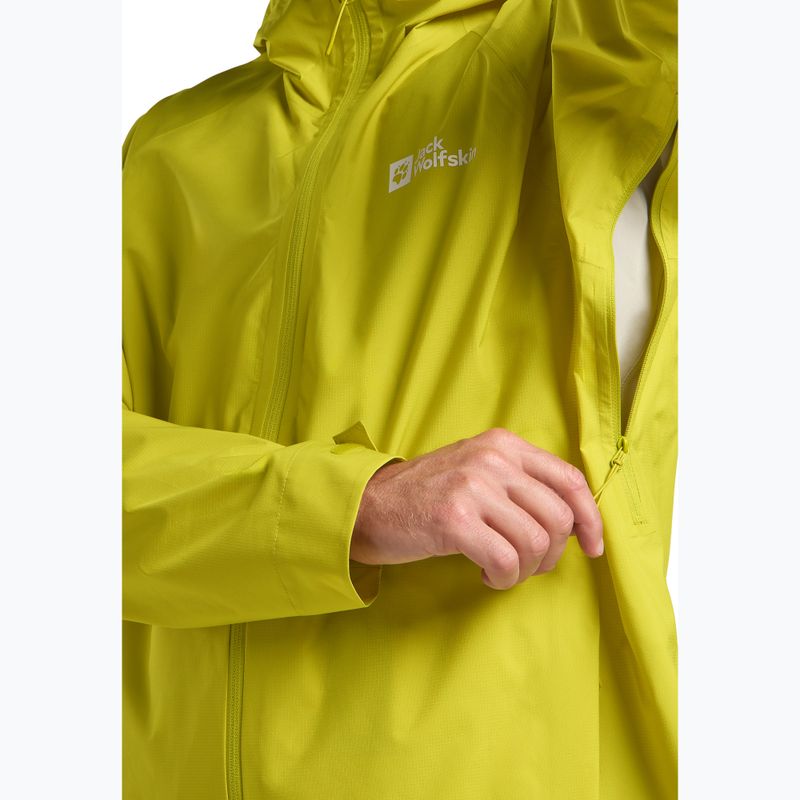 Kurtka przeciwdeszczowa męska Jack Wolfskin Prelight 2.5L LT chartreuse 7