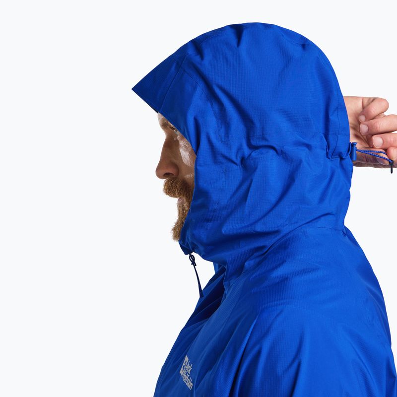 Kurtka przeciwdeszczowa męska Jack Wolfskin Prelight 2.5L LT vibrant blue 4