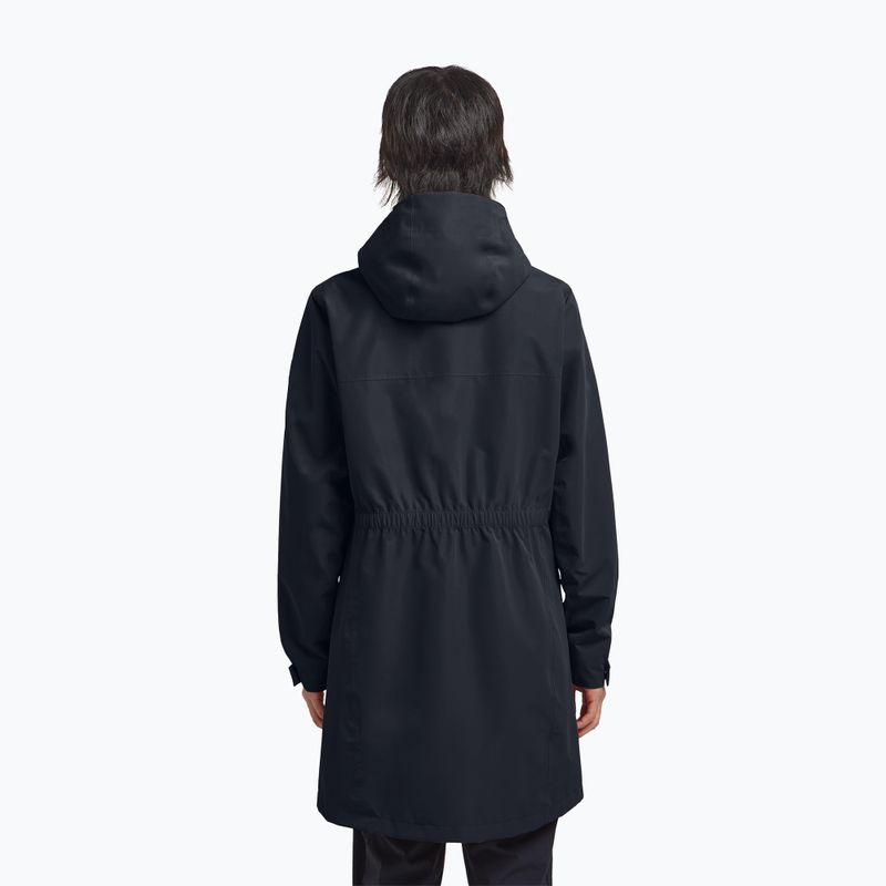Płaszcz przeciwdeszczowy damski Jack Wolfskin Terraview 2L dark navy 3