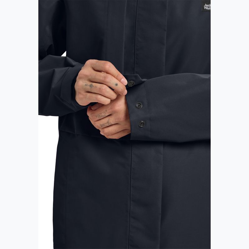 Płaszcz przeciwdeszczowy damski Jack Wolfskin Terraview 2L dark navy 5