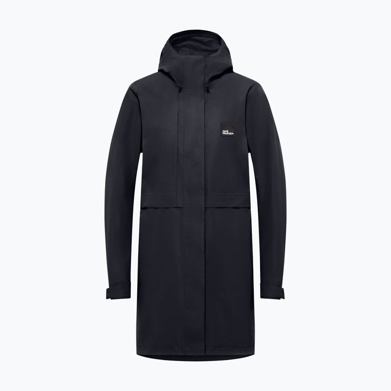 Płaszcz przeciwdeszczowy damski Jack Wolfskin Terraview 2L dark navy 7