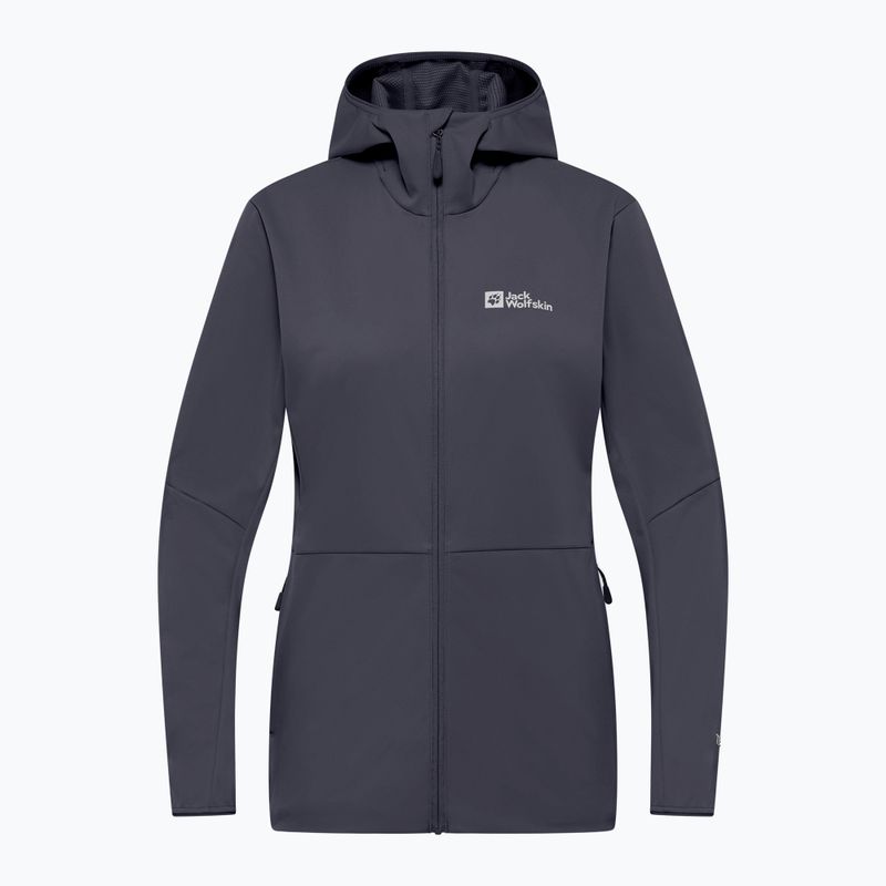 Kurtka softshell damska Jack Wolfskin Feldberg Hoody graphite 8