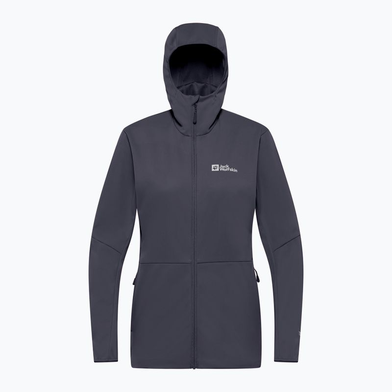Kurtka softshell damska Jack Wolfskin Feldberg Hoody graphite 9