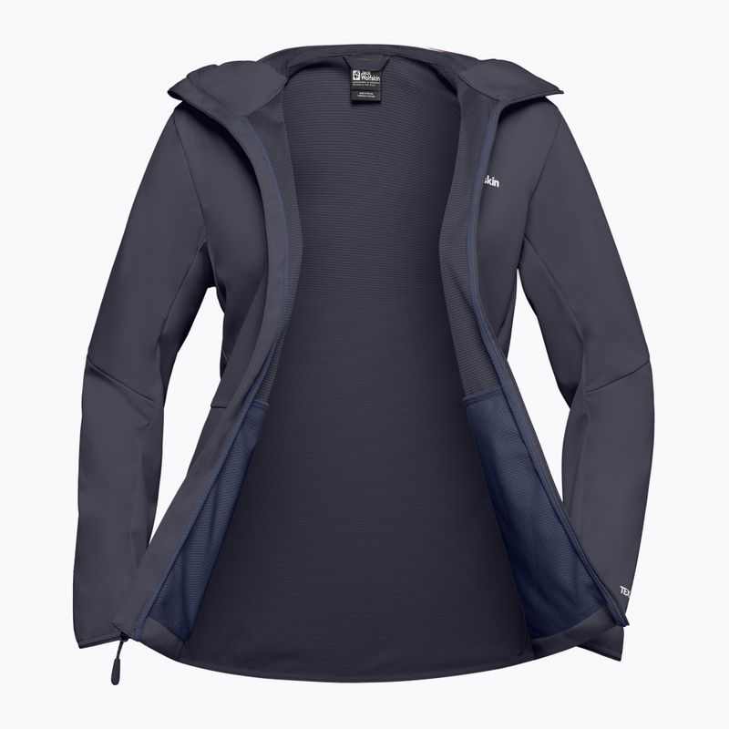 Kurtka softshell damska Jack Wolfskin Feldberg Hoody graphite 11