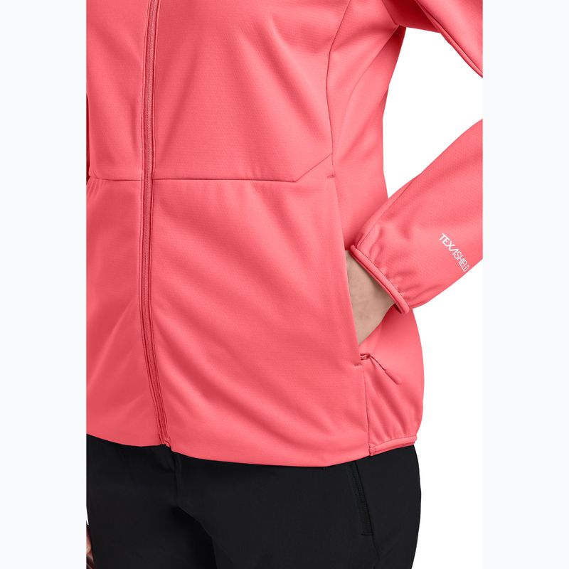 Kurtka softshell damska Jack Wolfskin Feldberg Hoody sunset coral 6