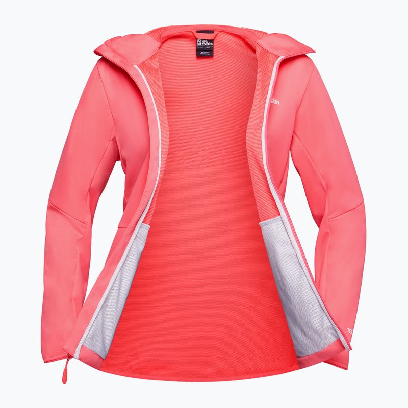 Kurtka softshell damska Jack Wolfskin Feldberg Hoody sunset coral 11