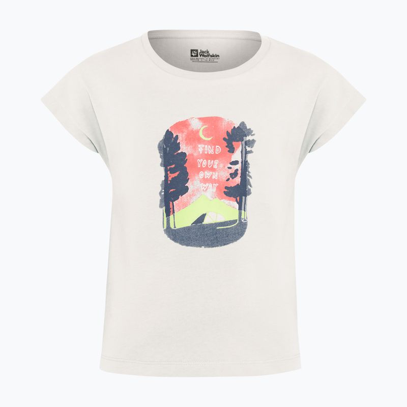 Koszulka dziecięca Jack Wolfskin Graphic print cotton white 4