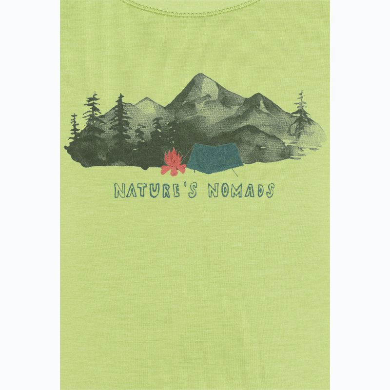 Koszulka dziecięca Jack Wolfskin Hiking Graphic T print cool matcha 8