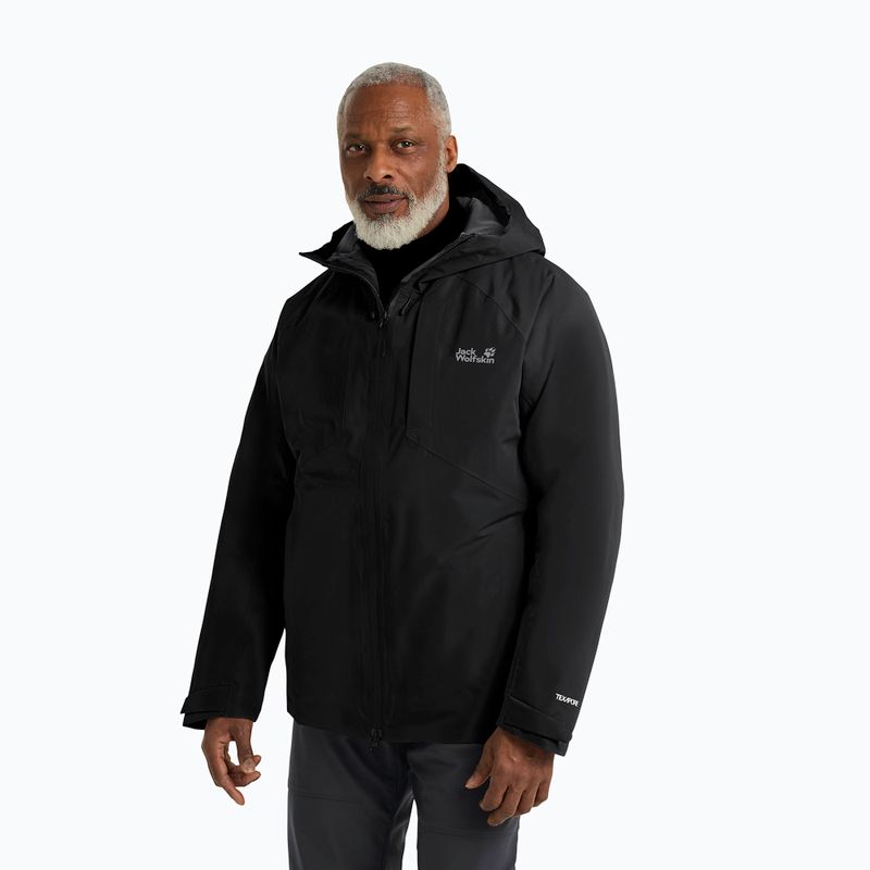 Kurtka puchowa męska Jack Wolfskin Icecape 2L Down Ins Rds black