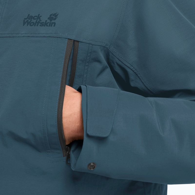 Kurtka ocieplana męska Jack Wolfskin Glacier Shield aluminium blue 4