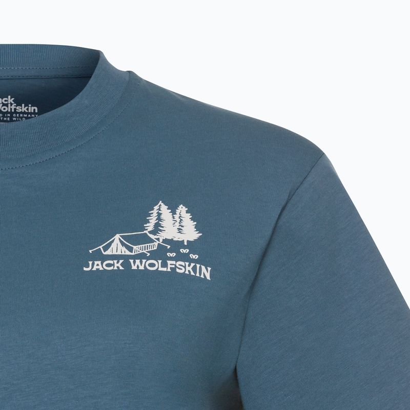 Koszulka damska Jack Wolfskin Cadena tent aluminium blue 7