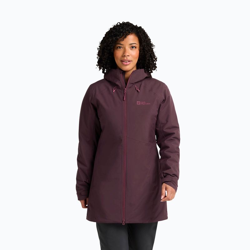 Kurtka ocieplana damska Jack Wolfskin Heidelstein Ins amaranth