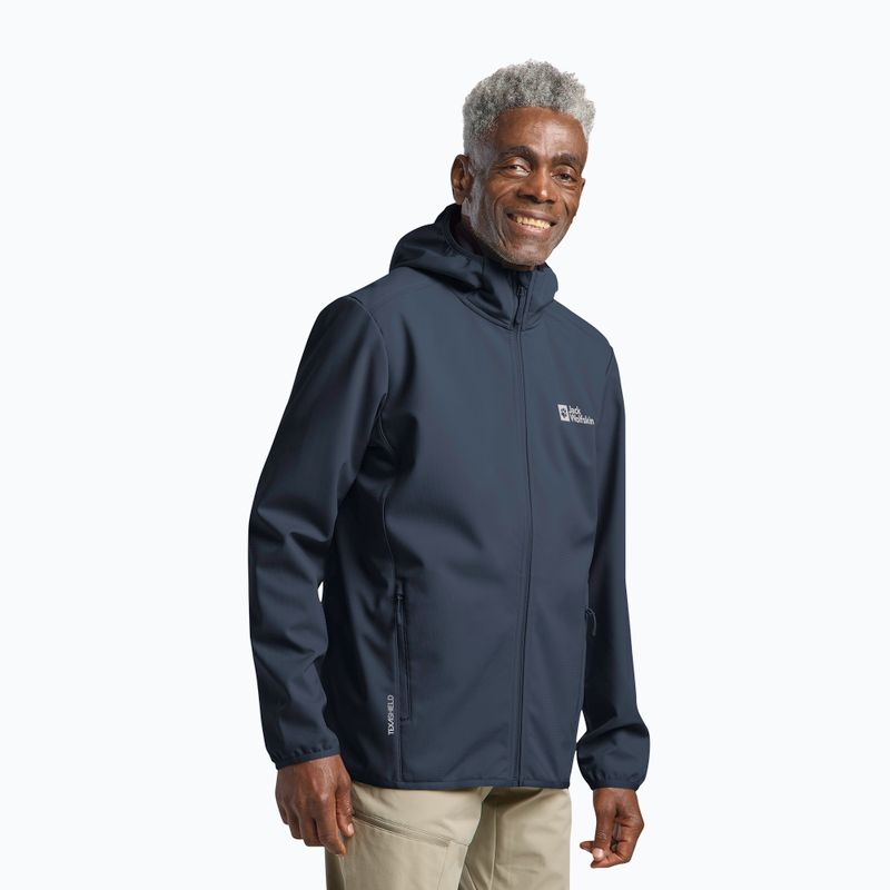 Kurtka softshell męska Jack Wolfskin Bornberg Hoody midnight sky