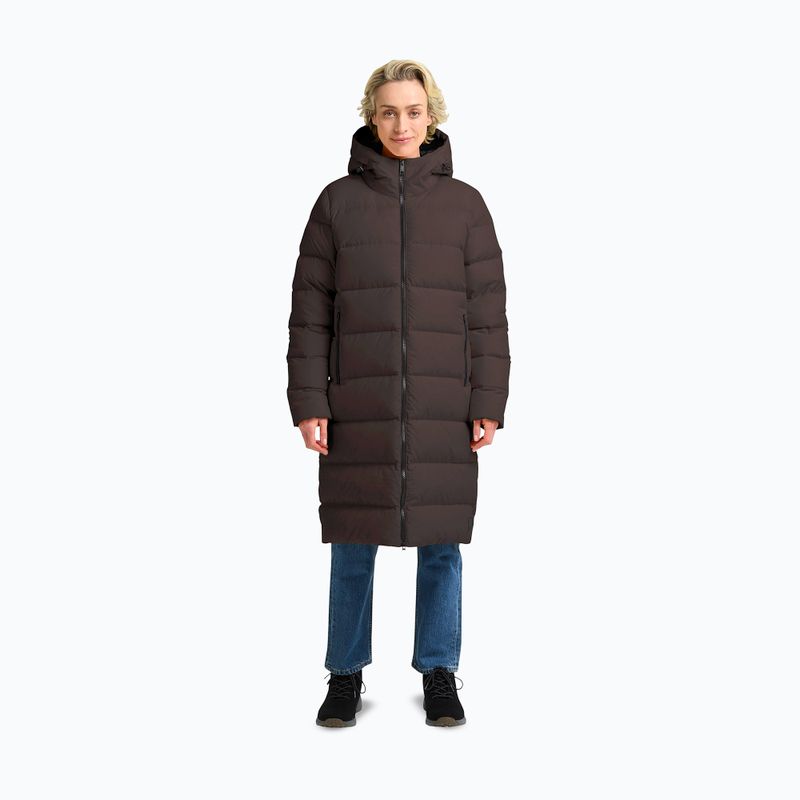 Płaszcz puchowy damski Jack Wolfskin Frozen Palace peat
