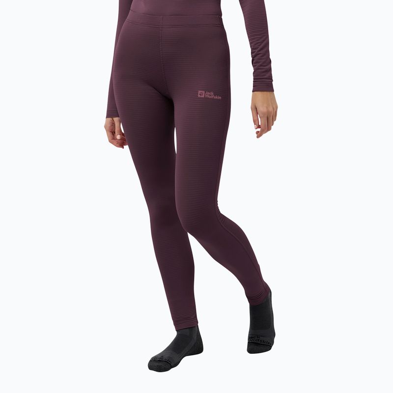 Spodnie termoaktywne damskie Jack Wolfskin Infinite Warm amaranth