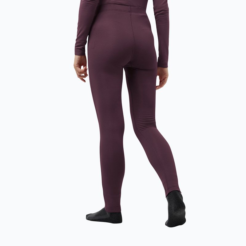 Spodnie termoaktywne damskie Jack Wolfskin Infinite Warm amaranth 2