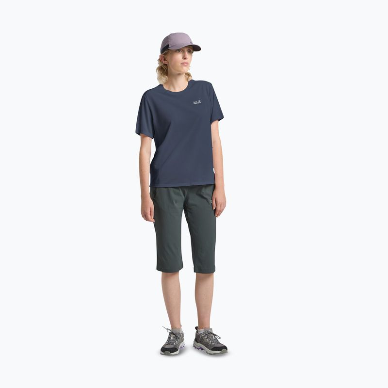 Koszulka trekkingowa damska Jack Wolfskin Vonnan midnight sky 2