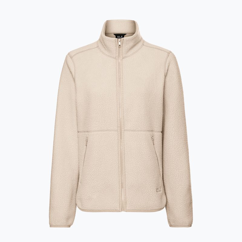 Bluza polarowa damska Jack Wolfskin Lite Curl Full Zip oyster 7