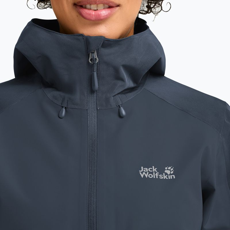 Kurtka przeciwdeszczowa damska Jack Wolfskin Wildbound 2L midnight sky 4